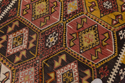 Vintage Large Malatya-Akçadağ Kilim, 173 x 348 cm / 5.8 x 11.5 ft Kilim