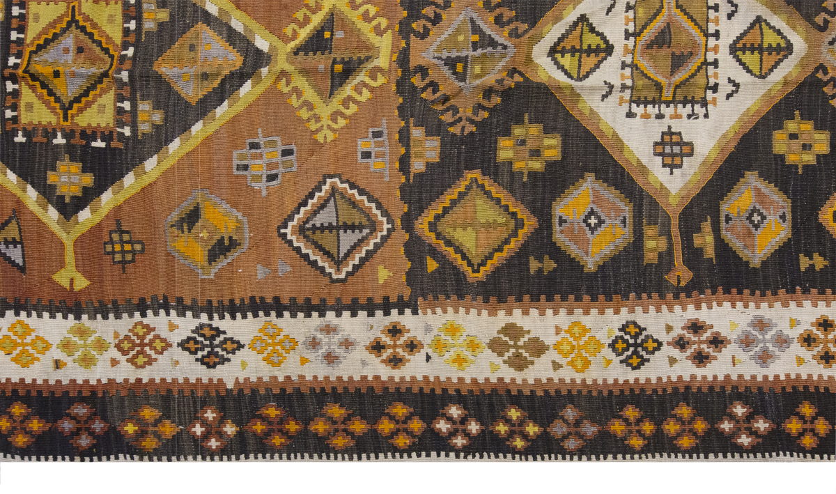 Vintage Large Malatya Kilim, 146 x 356 cm / 4.9 x 11.8 ft Kilim