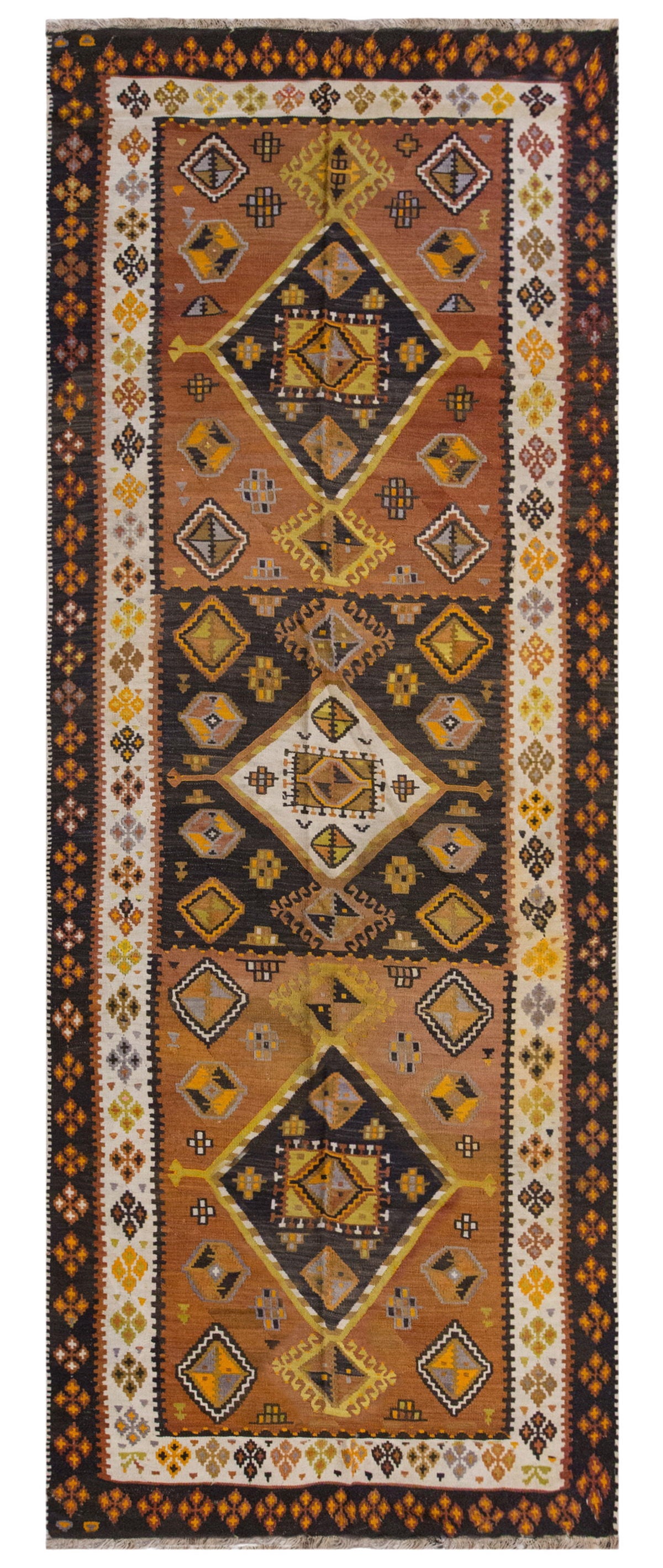 Vintage Large Malatya Kilim, 146 x 356 cm / 4.9 x 11.8 ft Kilim