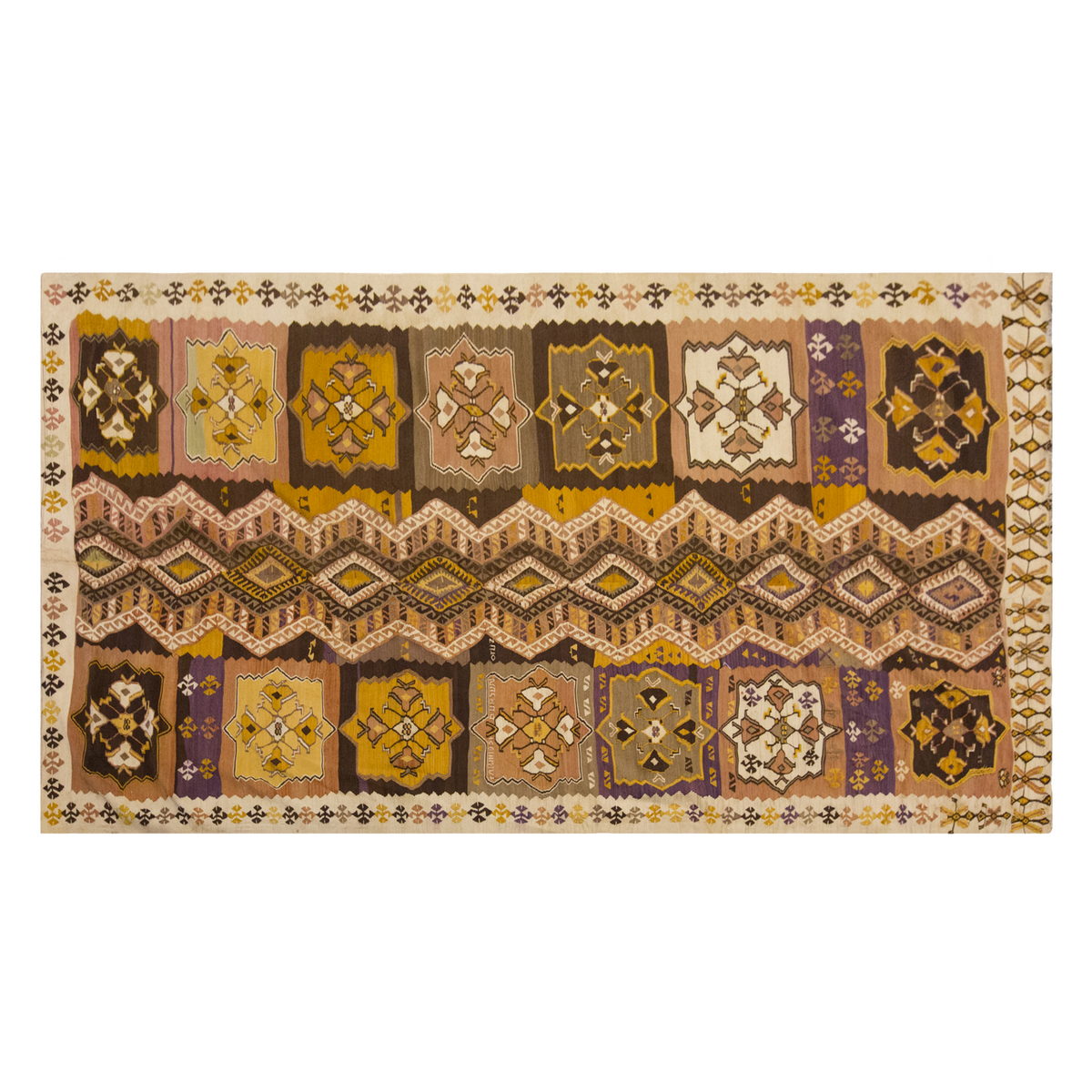 Vintage Large Malatya Kilim, 180 x 344 cm / 6 x 11.3 ft Kilim