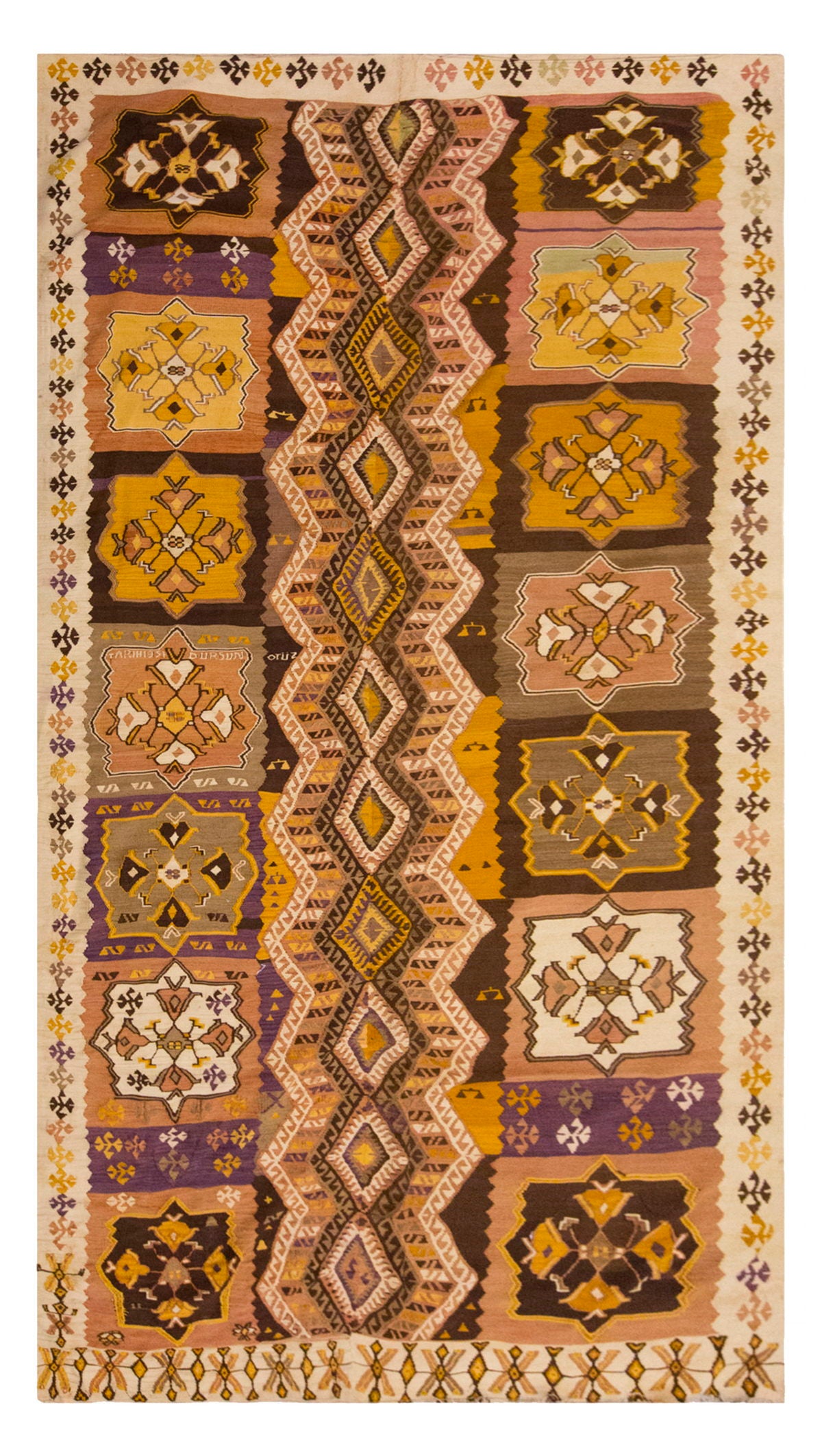 Vintage Large Malatya Kilim, 180 x 344 cm / 6 x 11.3 ft Kilim