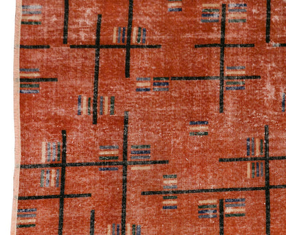 Vintage Large Rug,  5'8" x 9" feet / 173 x 268 cm