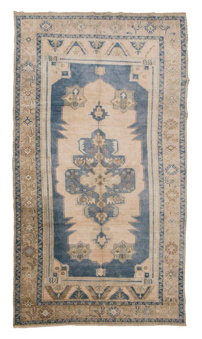 Vintage Large Rug,  5'9" x 10'7" feet / 174 x 322 cm