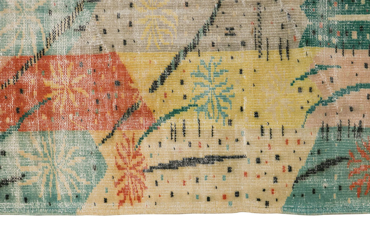 Vintage Large Rug,  6" x 8'7" feet / 180 x 262 cm