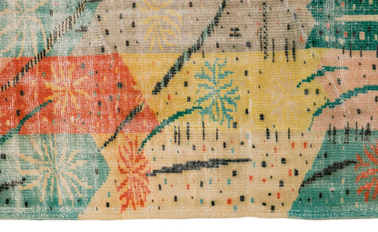 Vintage Large Rug,  6" x 8'7" feet / 180 x 262 cm