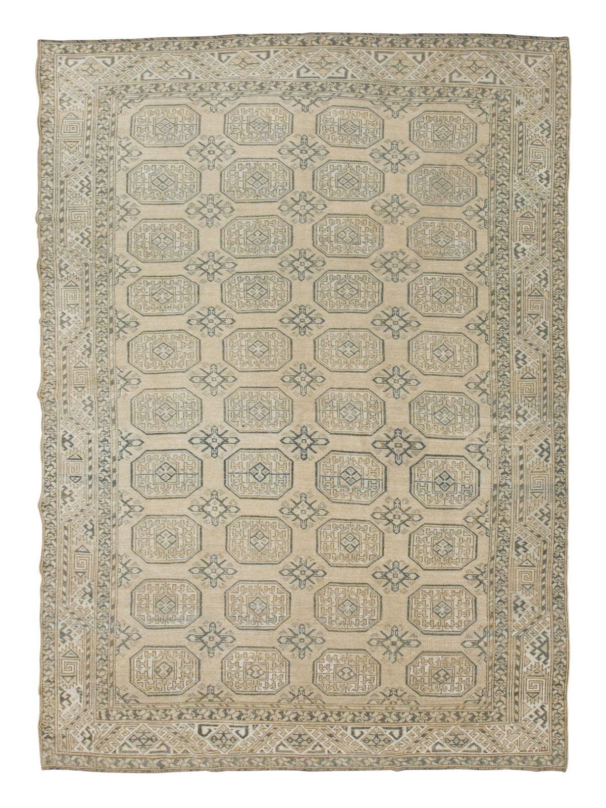Vintage Large Rug,  7'3" x 10'4" feet / 220 x 314 cm