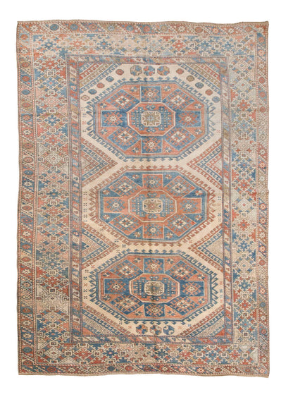 Vintage Large Rug, 6" x 9" feet / 183 x 270 cm
