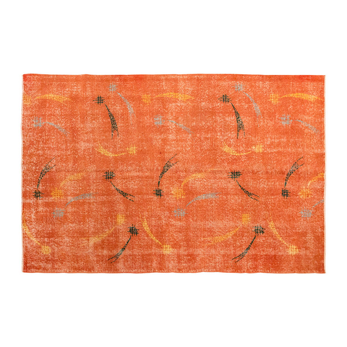 Vintage Large Rug, Oushak Area Rug 4'11" x 8'2" feet 150 x 250 cm