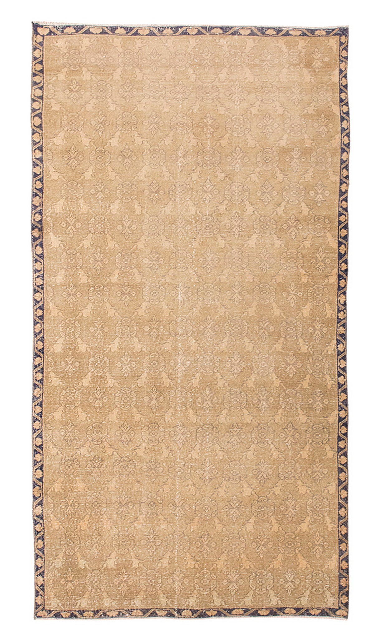 Vintage Large Rug, Oushak Area Rug 4'6" x 9'10" feet 138 x 300 cm