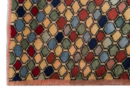 Vintage Large Rug, Oushak Area Rug 4'9" x 9'5" feet 144 x 286 cm