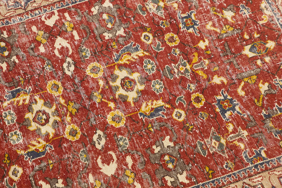 Vintage Large Rug, Oushak Area Rug 5' x 7'10" feet 152 x 240 cm