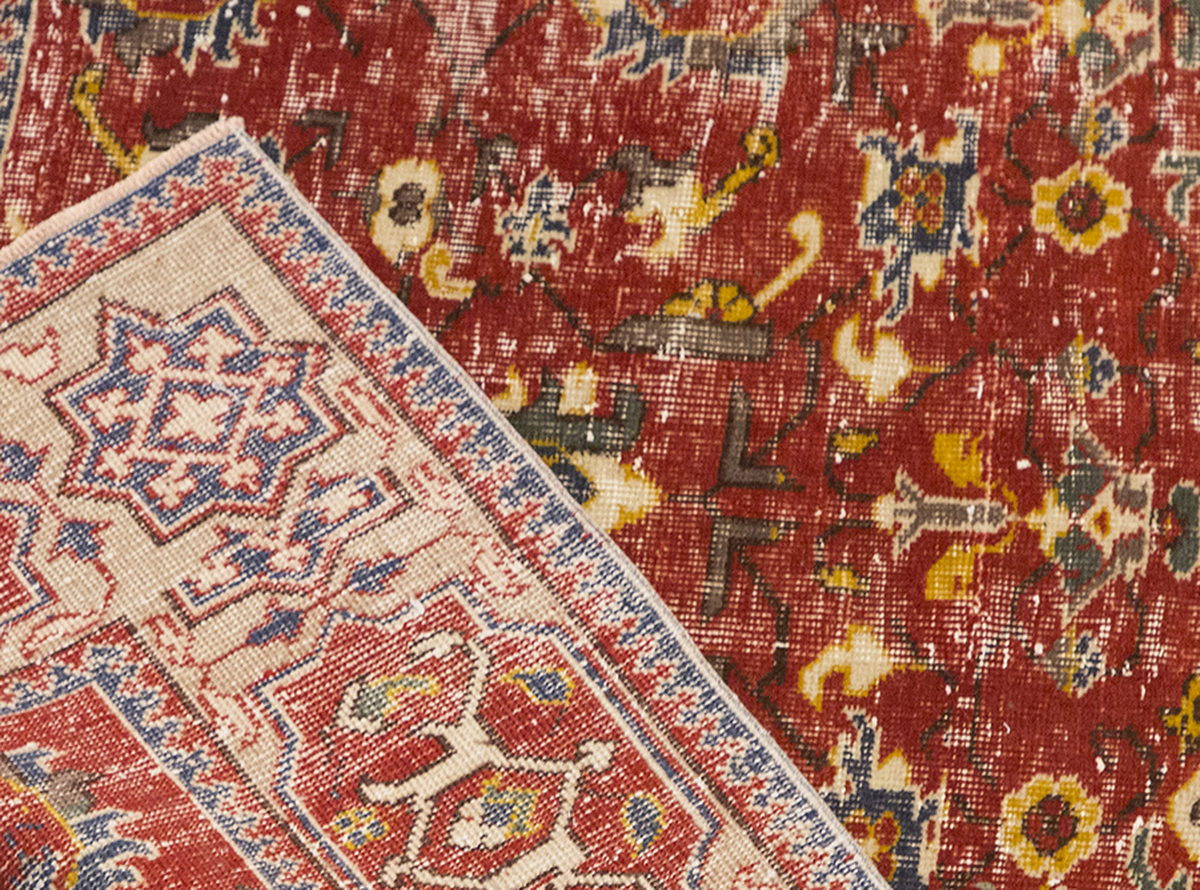Vintage Large Rug, Oushak Area Rug 5' x 7'10" feet 152 x 240 cm