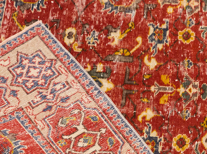 Vintage Large Rug, Oushak Area Rug 5' x 7'10" feet 152 x 240 cm