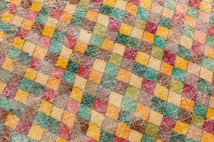 Vintage Large Rug, Oushak Area Rug 5' x 7'5" feet 152 x 225 cm
