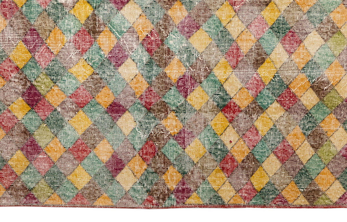 Vintage Large Rug, Oushak Area Rug 5' x 7'5" feet 152 x 225 cm