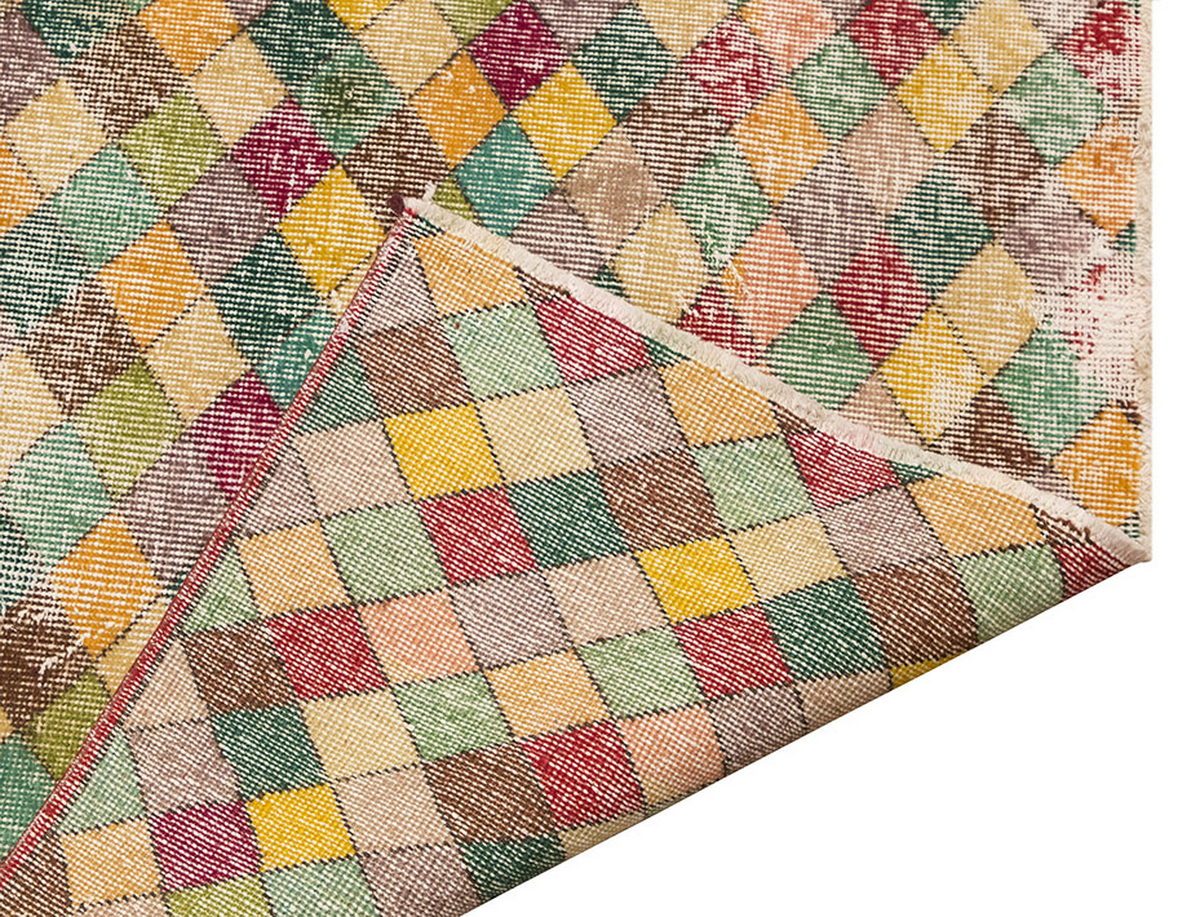 Vintage Large Rug, Oushak Area Rug 5' x 7'5" feet 152 x 225 cm