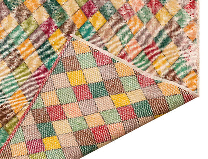Vintage Large Rug, Oushak Area Rug 5' x 7'5" feet 152 x 225 cm