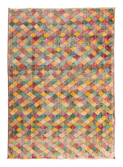Vintage Large Rug, Oushak Area Rug 5' x 7'5" feet 152 x 225 cm