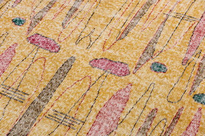 Vintage Large Rug, Oushak Area Rug 5'1" x 8'8" feet 156 x 265 cm