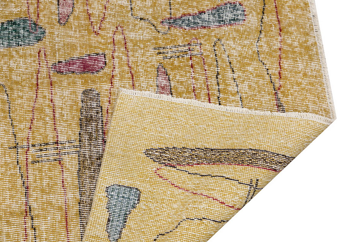 Vintage Large Rug, Oushak Area Rug 5'1" x 8'8" feet 156 x 265 cm