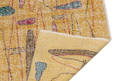Vintage Large Rug, Oushak Area Rug 5'1" x 8'8" feet 156 x 265 cm