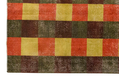 Vintage Large Rug, Oushak Area Rug 5'1" x 8'9" feet 155 x 267 cm