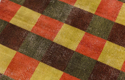 Vintage Large Rug, Oushak Area Rug 5'1" x 8'9" feet 155 x 267 cm