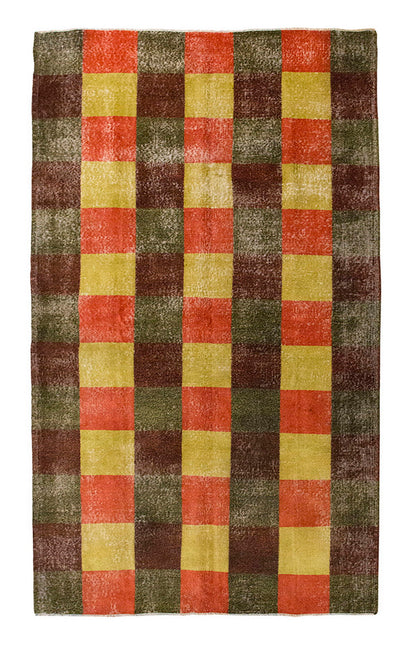 Vintage Large Rug, Oushak Area Rug 5'1" x 8'9" feet 155 x 267 cm