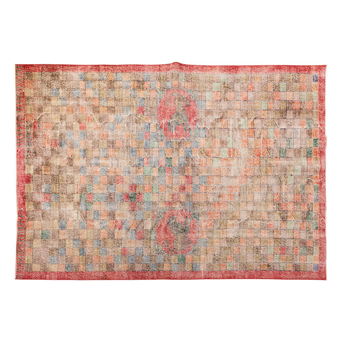 Vintage Large Rug, Oushak Area Rug 5'10" x 9'9" feet 177 x 296 cm