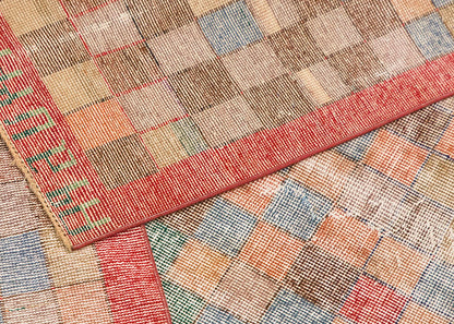 Vintage Large Rug, Oushak Area Rug 5'10" x 9'9" feet 177 x 296 cm