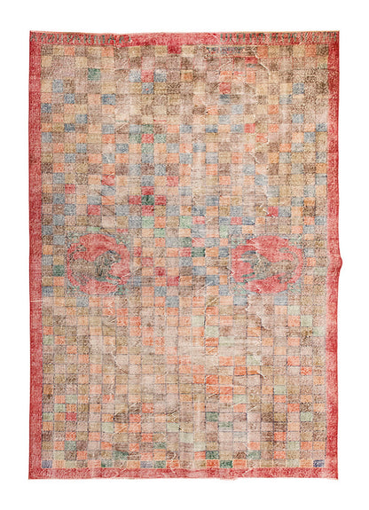 Vintage Large Rug, Oushak Area Rug 5'10" x 9'9" feet 177 x 296 cm