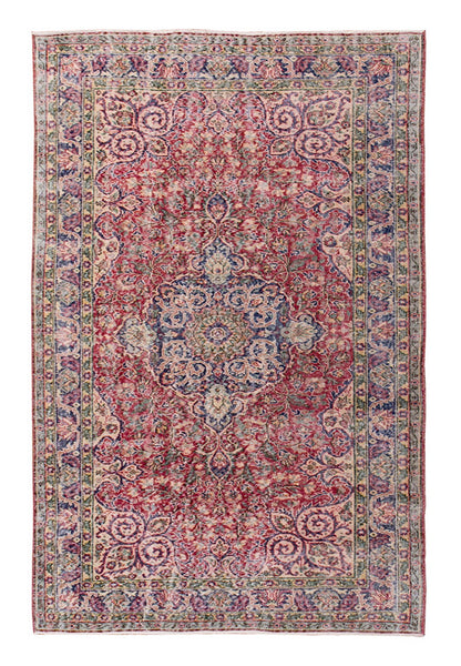 Vintage Large Rug, Oushak Area Rug 5'2" x 8'9" feet 158 x 267 cm
