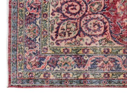 Vintage Large Rug, Oushak Area Rug 5'2" x 9'3" feet 157 x 282 cm