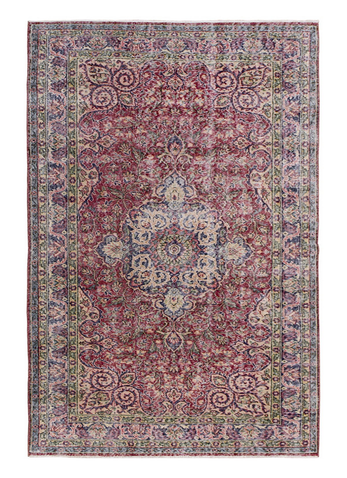 Vintage Large Rug, Oushak Area Rug 5'2" x 9'3" feet 157 x 282 cm