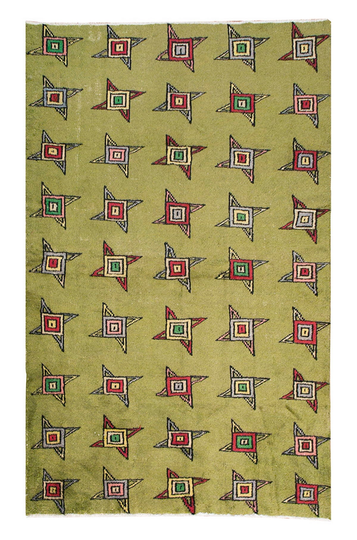 Vintage Large Rug, Oushak Area Rug 5'5" x 8'11" feet 166 x 272 cm
