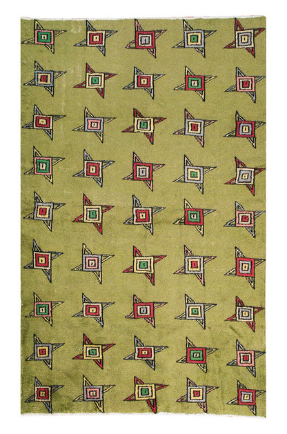Vintage Large Rug, Oushak Area Rug 5'5" x 8'11" feet 166 x 272 cm