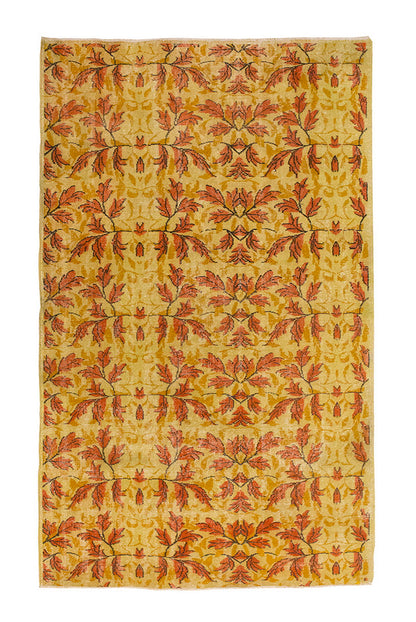 Vintage Large Rug, Oushak Area Rug 5'6" x 8'6" feet 167 x 260 cm