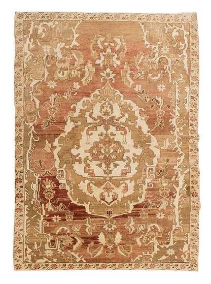 Vintage Large Rug, Oushak Area Rug 5'7" x 8'8" feet 170 x 265 cm
