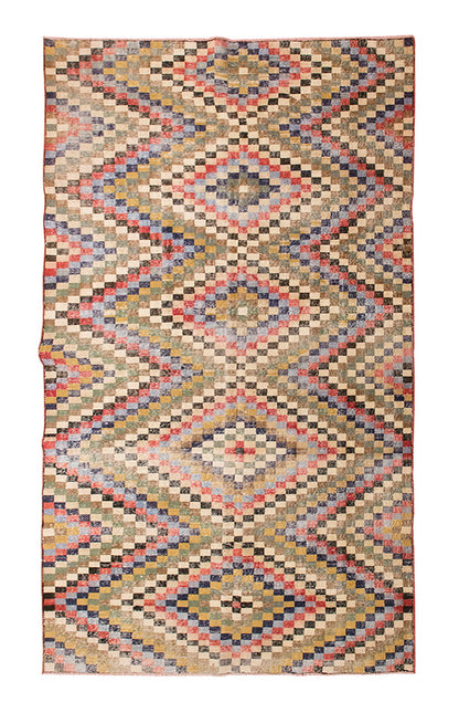 Vintage Large Rug, Oushak Area Rug 5'9" x 10'10" feet 176 x 330 cm