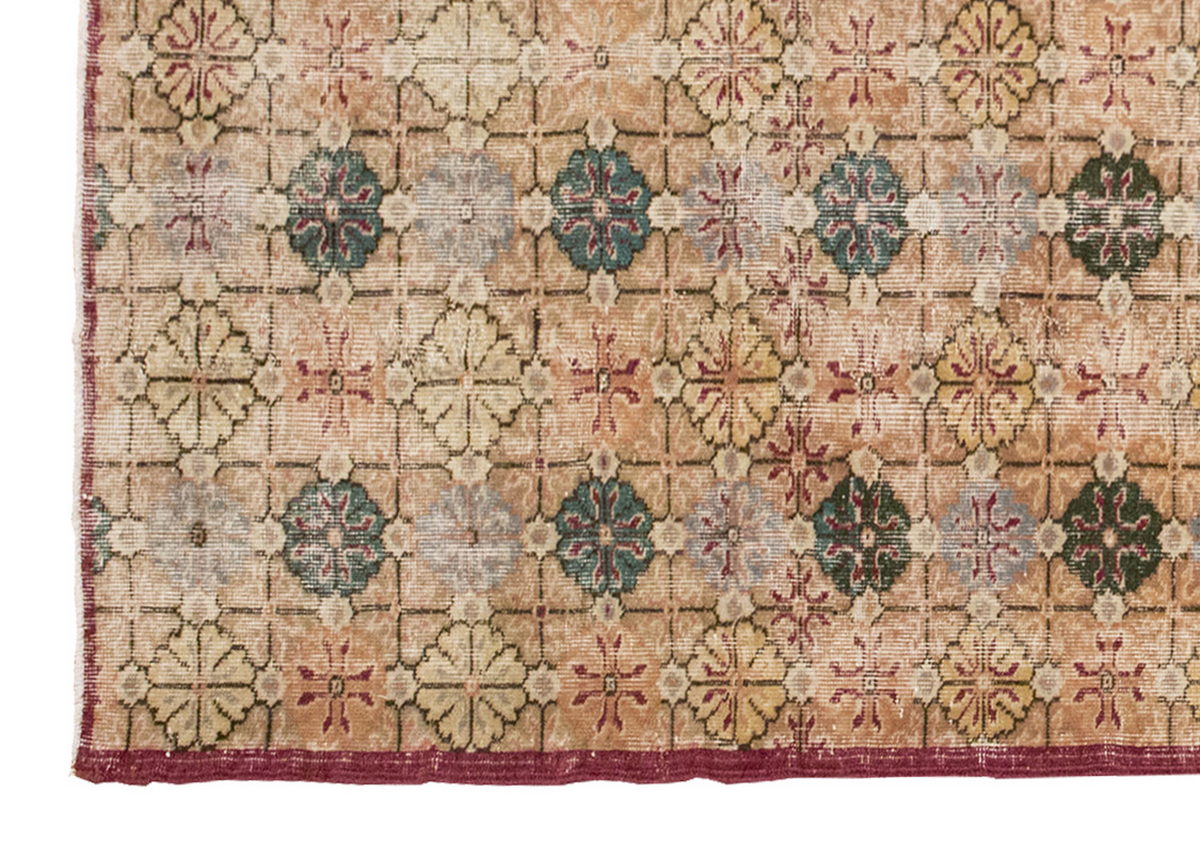 Vintage Large Rug, Oushak Area Rug 5'9" x 9'2" feet 175 x 280 cm