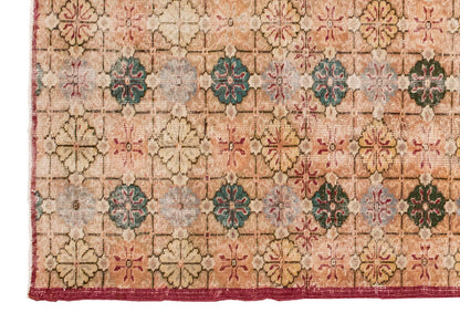 Vintage Large Rug, Oushak Area Rug 5'9" x 9'2" feet 175 x 280 cm