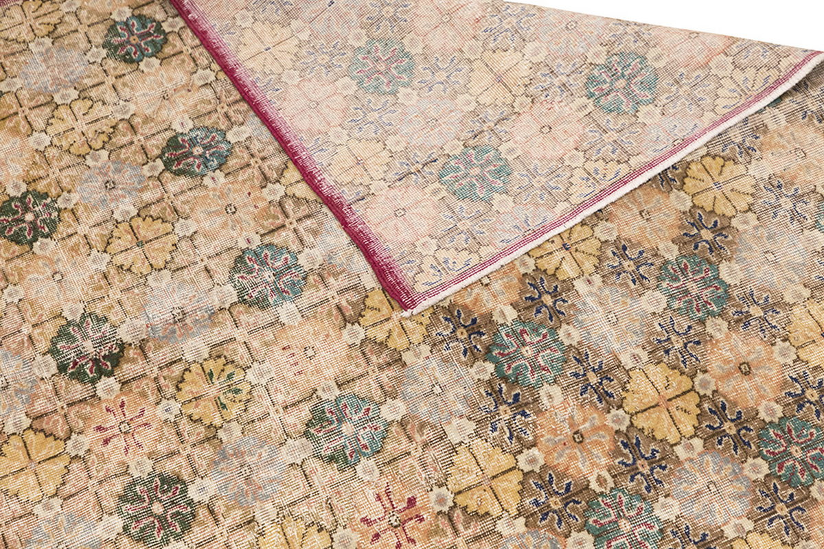 Vintage Large Rug, Oushak Area Rug 5'9" x 9'2" feet 175 x 280 cm