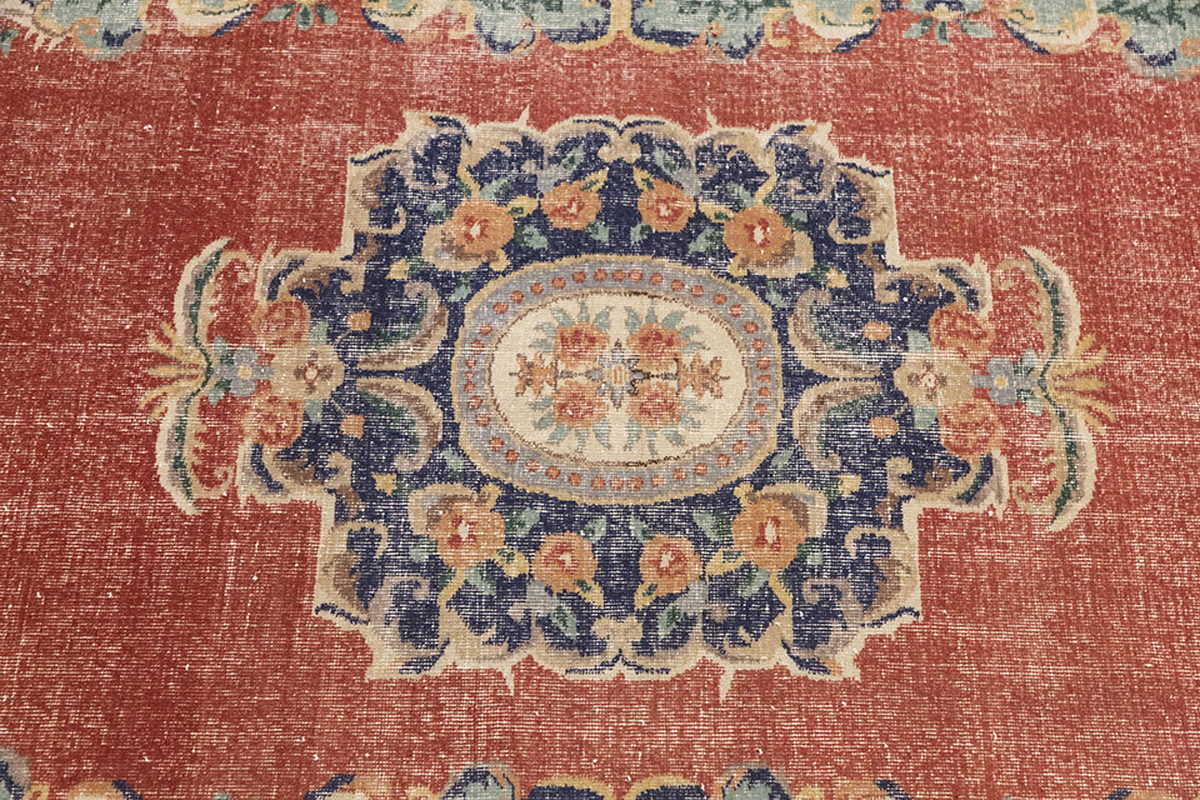 Vintage Large Rug, Oushak Area Rug 6'3" x 9'7" feet 190 x 292 cm
