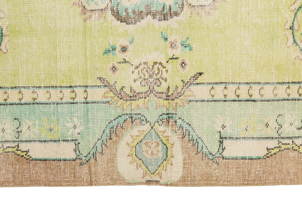 Vintage Large Rug, Oushak Area Rug 6'4" x 10'2" feet 192 x 310 cm