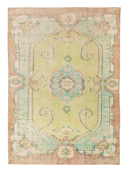 Vintage Large Rug, Oushak Area Rug 6'4" x 10'2" feet 192 x 310 cm