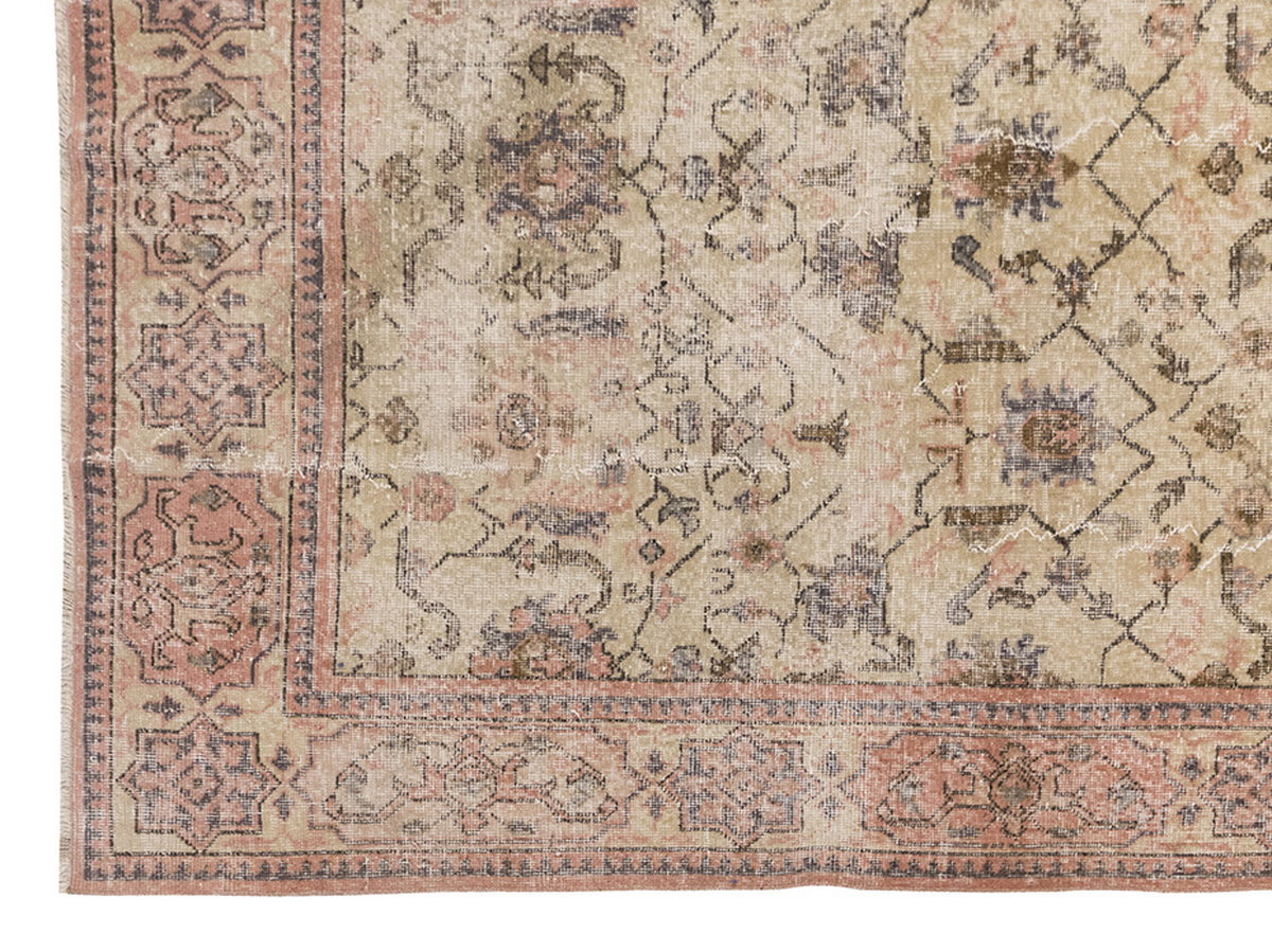 Vintage Large Rug, Oushak Area Rug 6'5" x 9'11" feet 196 x 301 cm