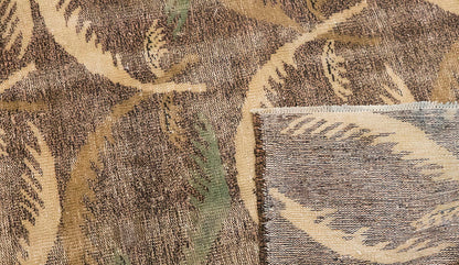 Vintage Large Rug, Oushak Area Rug 6'6" x 7'5" feet 197 x 225 cm