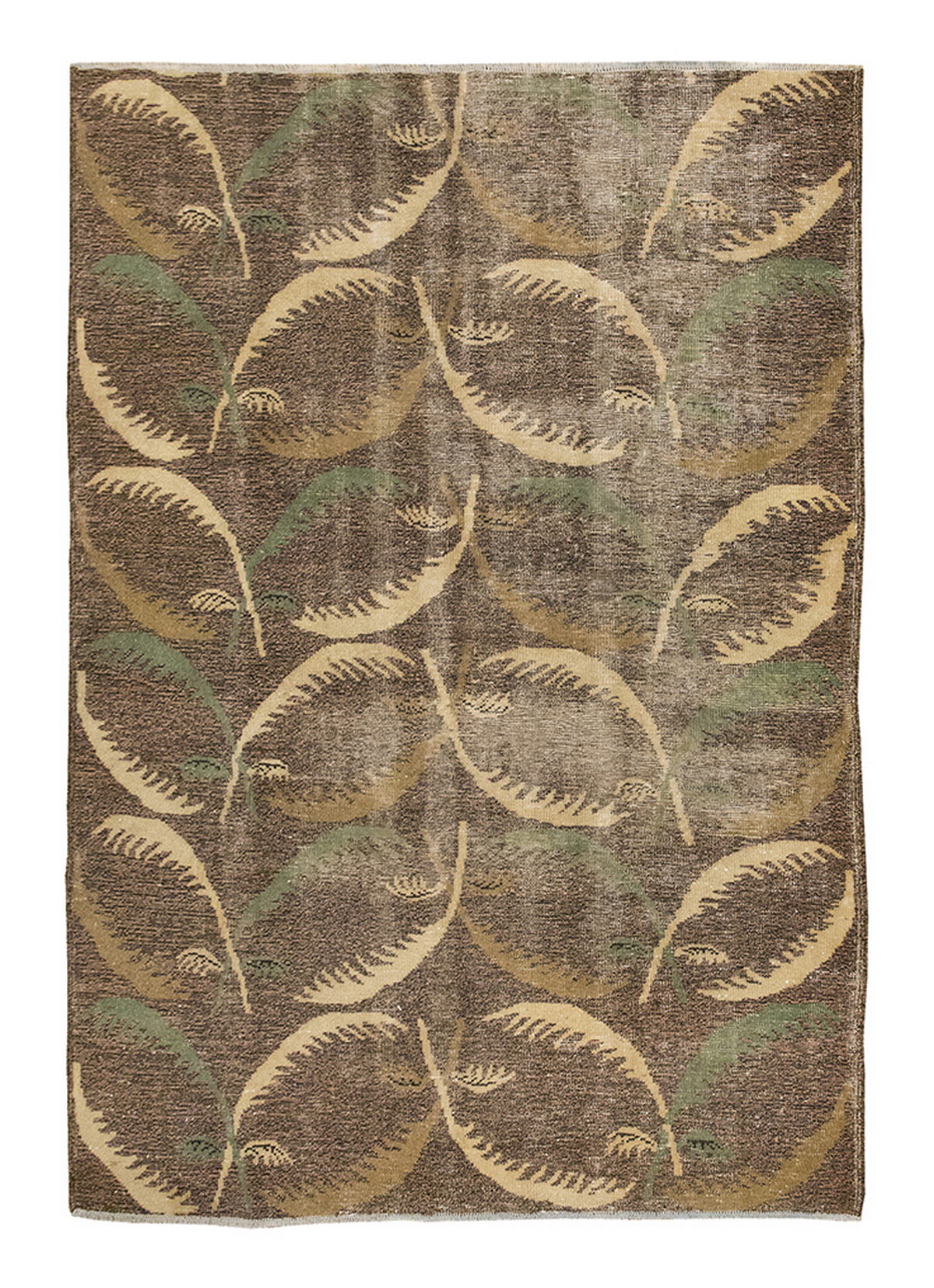 Vintage Large Rug, Oushak Area Rug 6'6" x 7'5" feet 197 x 225 cm