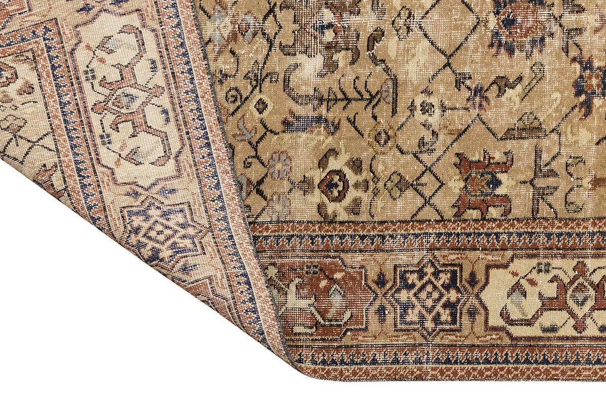 Vintage Large Rug, Oushak Area Rug 6'6" x 9'10" feet 198 x 300 cm