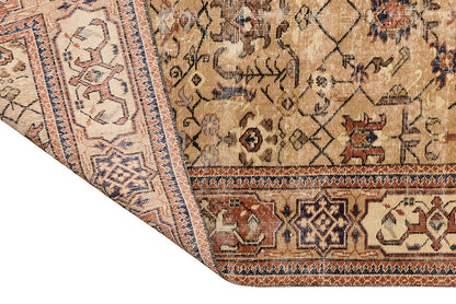 Vintage Large Rug, Oushak Area Rug 6'6" x 9'10" feet 198 x 300 cm